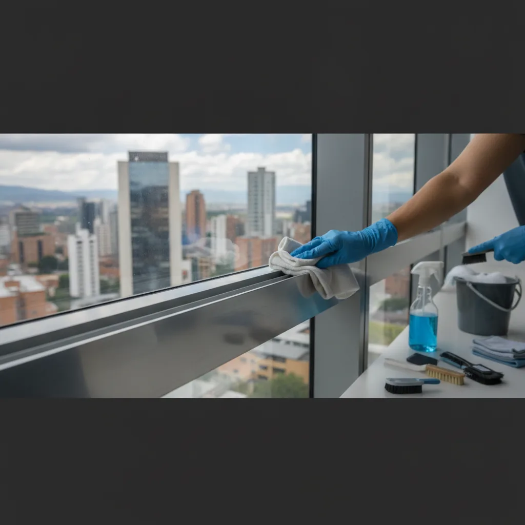 Guía profesional para limpiar perfiles de aluminio