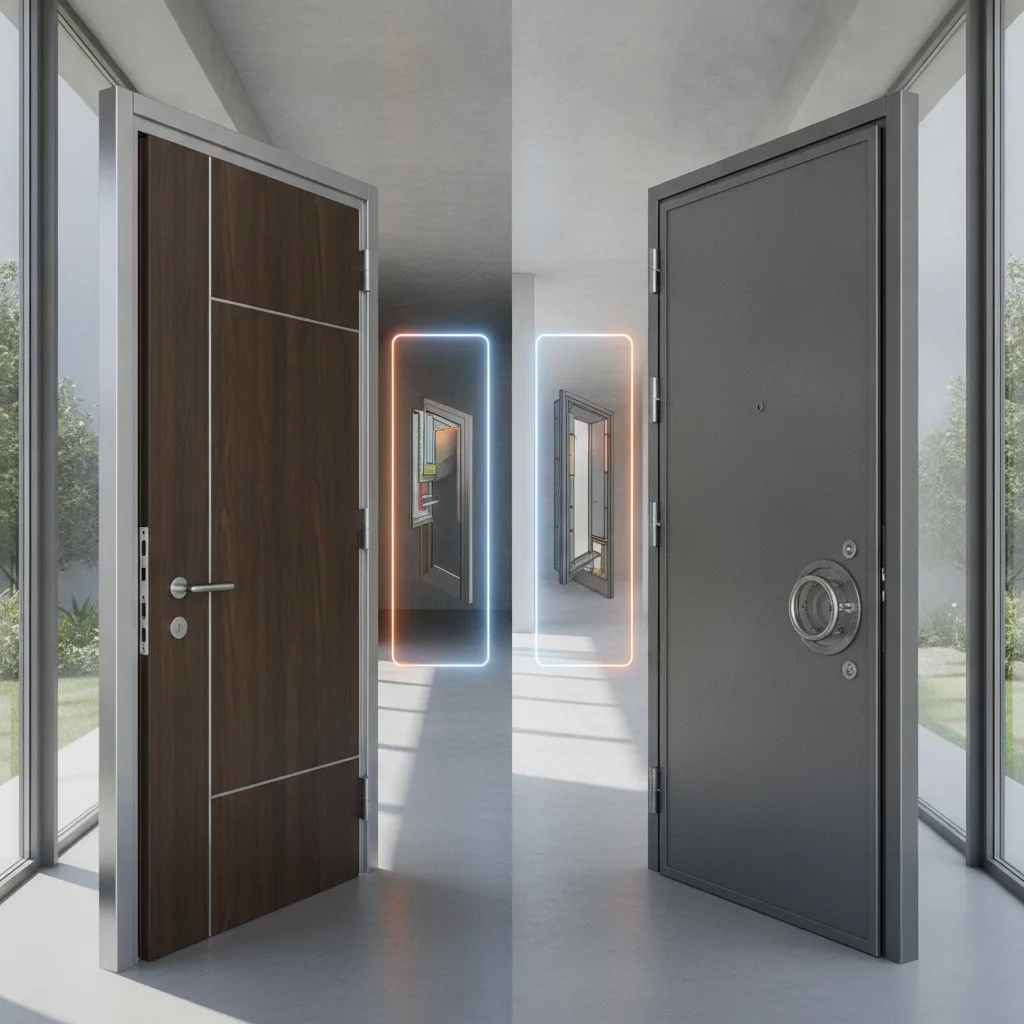 Diferencia entre puerta blindada y acorazada: guía experta