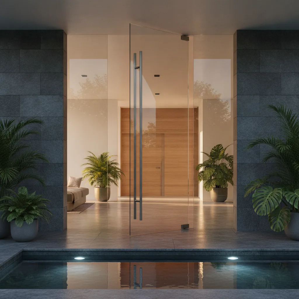 Puertas pivotantes de cristal: elegancia y modernidad